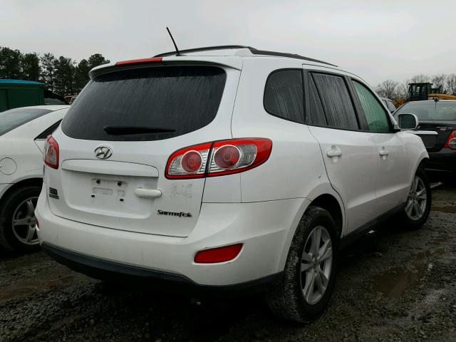 5XYZH4AG2BG002719 - 2011 HYUNDAI SANTA FE S WHITE photo 4