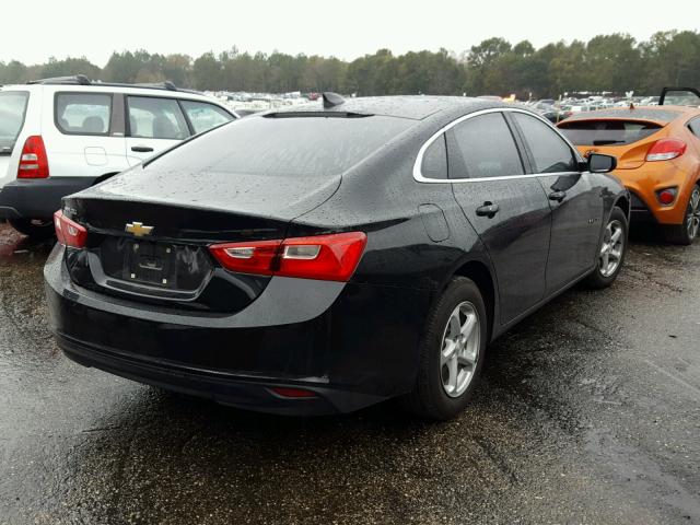 1G1ZB5ST1HF144194 - 2017 CHEVROLET MALIBU LS BLACK photo 4