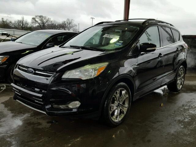 1FMCU0HX5DUA33928 - 2013 FORD ESCAPE SEL BLACK photo 2