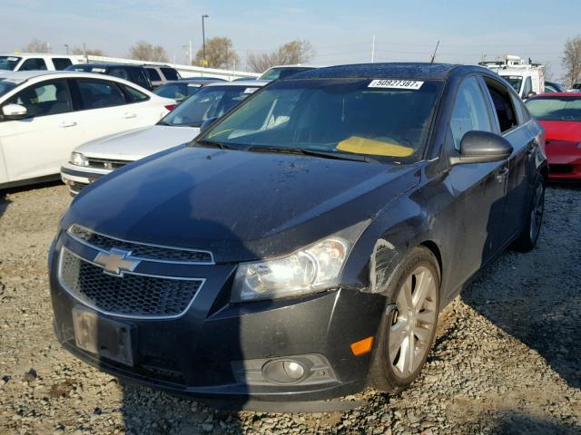 1G1PH5SC2C7159134 - 2012 CHEVROLET CRUZE LTZ BLACK photo 2