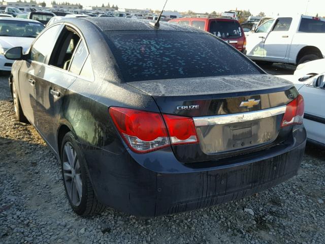 1G1PH5SC2C7159134 - 2012 CHEVROLET CRUZE LTZ BLACK photo 3