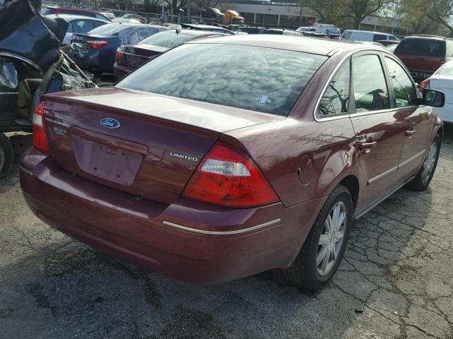1FAFP25186G101361 - 2006 FORD FIVE HUNDR RED photo 4