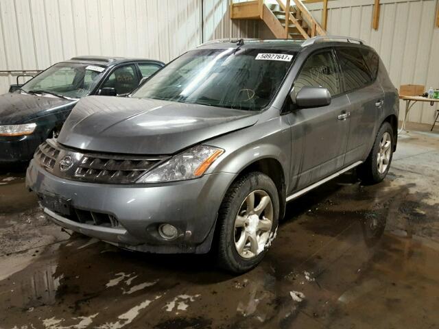 JN8AZ08W46W531201 - 2006 NISSAN MURANO SL GRAY photo 2