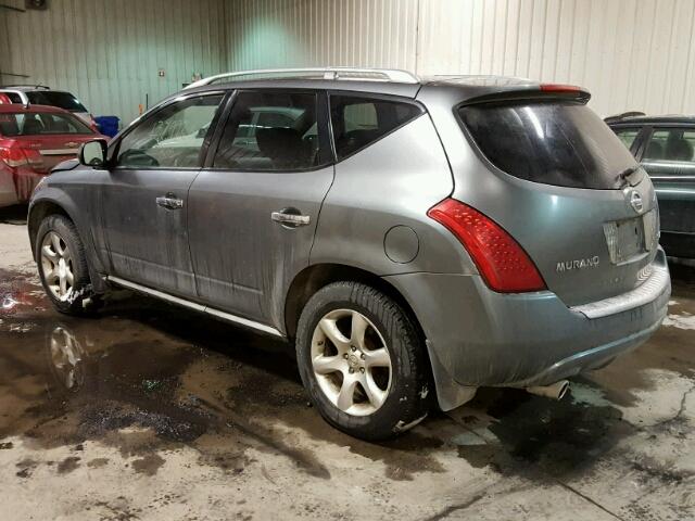 JN8AZ08W46W531201 - 2006 NISSAN MURANO SL GRAY photo 3