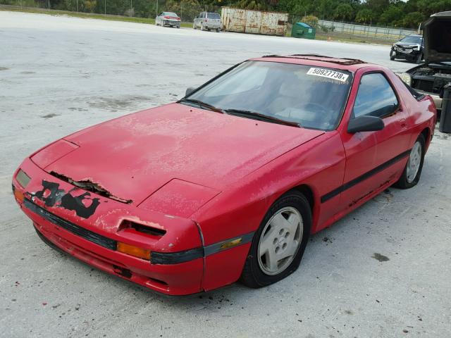 JH1FC3317J0612382 - 1988 MAZDA RX7 RED photo 2