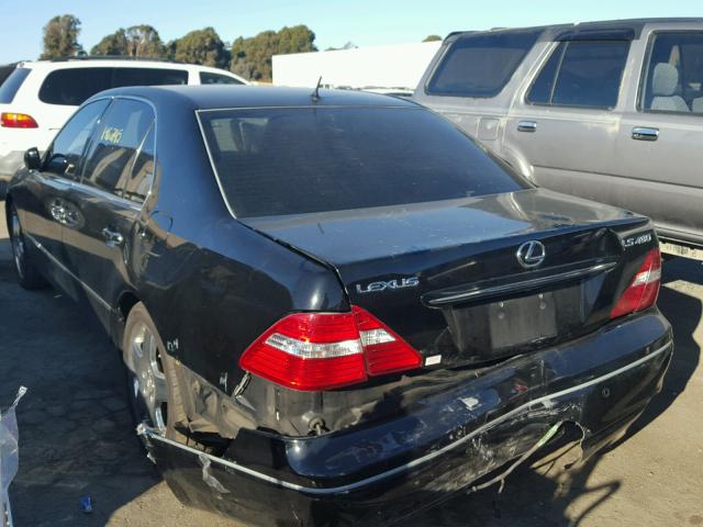 JTHBN36FX65037025 - 2006 LEXUS LS 430 BLACK photo 3