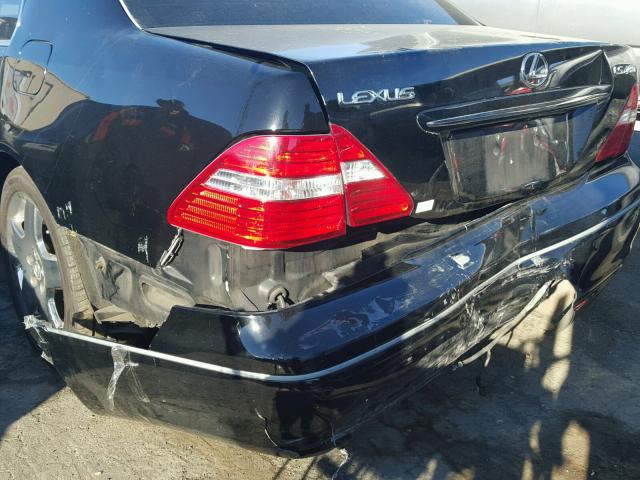 JTHBN36FX65037025 - 2006 LEXUS LS 430 BLACK photo 9