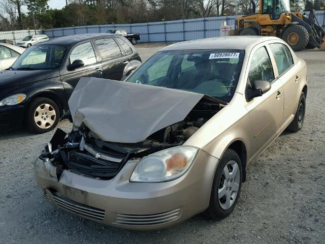 1G1AK52FX57624182 - 2005 CHEVROLET COBALT TAN photo 2