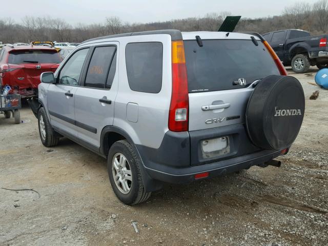 JHLRD78892C094978 - 2002 HONDA CR-V EX SILVER photo 3