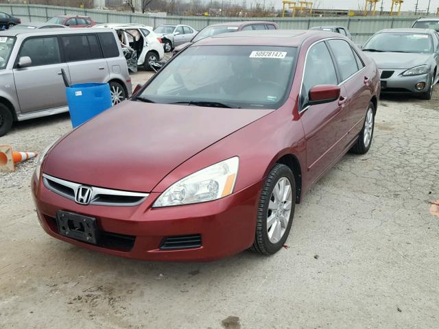 1HGCM66596A031159 - 2006 HONDA ACCORD EX RED photo 2