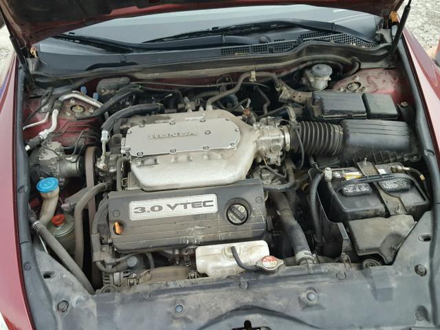 1HGCM66596A031159 - 2006 HONDA ACCORD EX RED photo 7