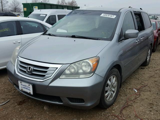 5FNRL38498B078460 - 2008 HONDA ODYSSEY EX BLUE photo 2