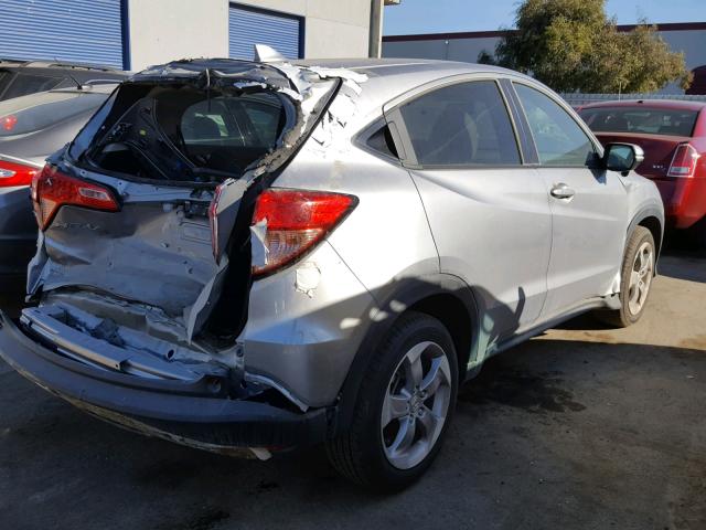 3CZRU5H51HM702419 - 2017 HONDA HR-V EX SILVER photo 4