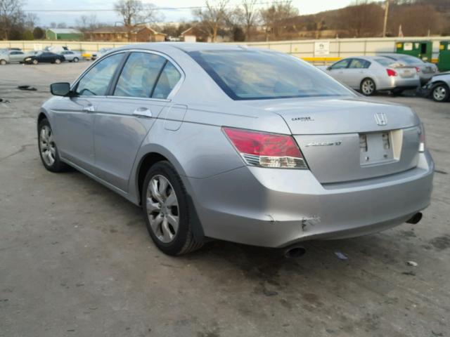 1HGCP36838A002890 - 2008 HONDA ACCORD EXL SILVER photo 3