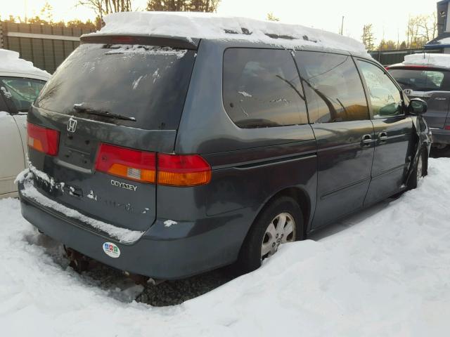 5FNRL18093B052872 - 2003 HONDA ODYSSEY EX GREEN photo 4