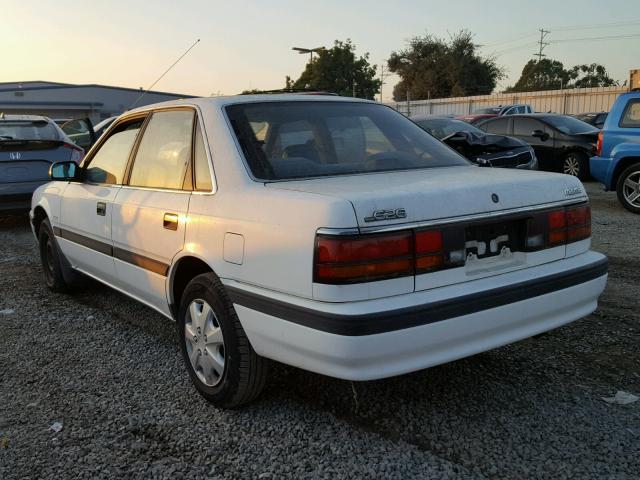 1YVGD22B6M5192119 - 1991 MAZDA 626 DX WHITE photo 3