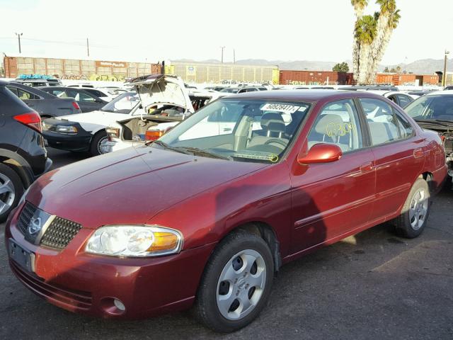 3N1CB51D25L502785 - 2005 NISSAN SENTRA 1.8 RED photo 2