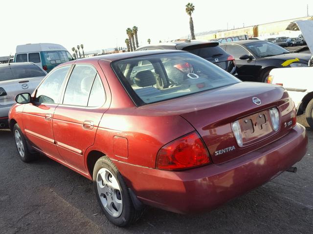 3N1CB51D25L502785 - 2005 NISSAN SENTRA 1.8 RED photo 3