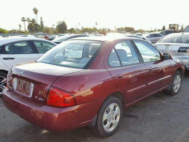 3N1CB51D25L502785 - 2005 NISSAN SENTRA 1.8 RED photo 4