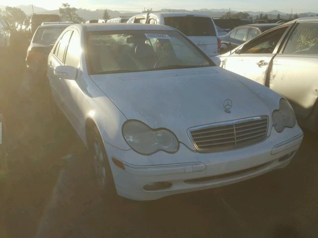 WDBRF61J22F181164 - 2002 MERCEDES-BENZ C 240 WHITE photo 1