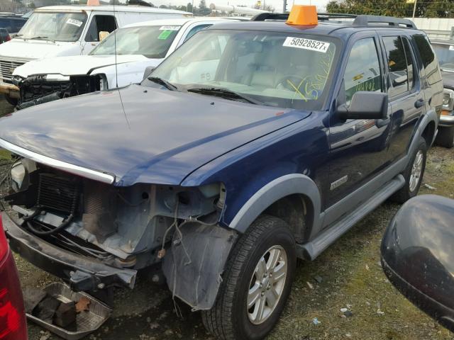 1FMEU63E26UB28578 - 2006 FORD EXPLORER X BLUE photo 2