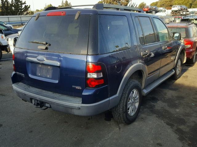 1FMEU63E26UB28578 - 2006 FORD EXPLORER X BLUE photo 4