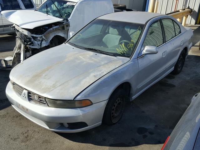 4A3AA46G42E148538 - 2002 MITSUBISHI GALANT ES GRAY photo 2