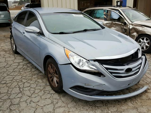 5NPEB4AC1EH822087 - 2014 HYUNDAI SONATA GLS BLUE photo 1