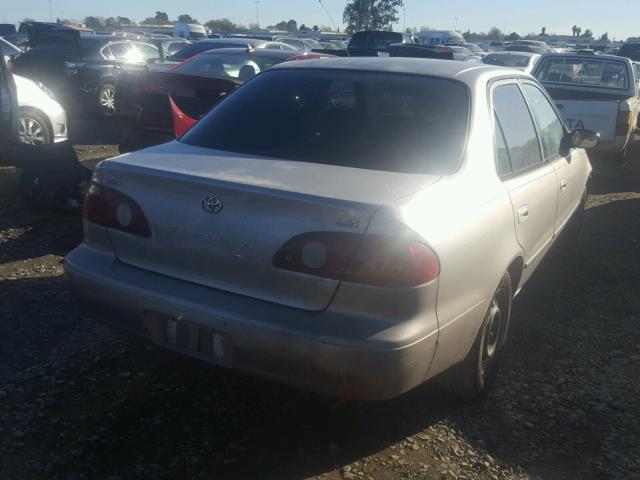 1NXBR12E52Z580463 - 2002 TOYOTA COROLLA CE SILVER photo 4