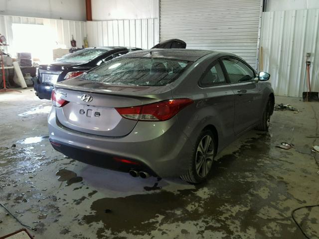 KMHDH6AE4DU019538 - 2013 HYUNDAI ELANTRA CO SILVER photo 4