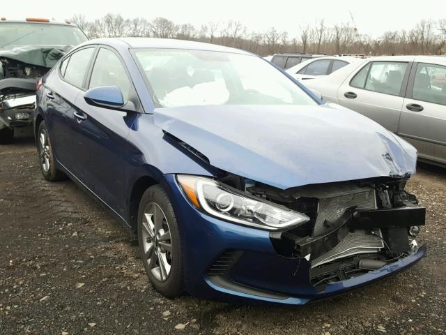 5NPD84LF8HH027687 - 2017 HYUNDAI ELANTRA SE BLUE photo 1