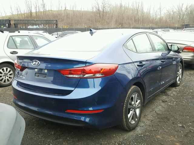 5NPD84LF8HH027687 - 2017 HYUNDAI ELANTRA SE BLUE photo 4