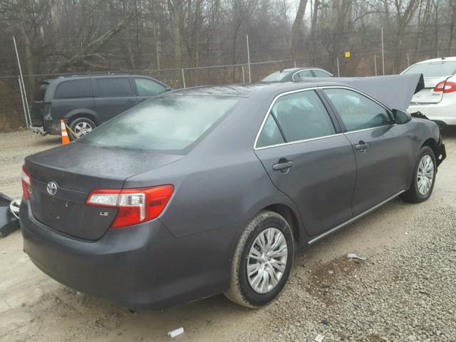 4T1BF1FK0CU588920 - 2012 TOYOTA CAMRY BASE GRAY photo 4