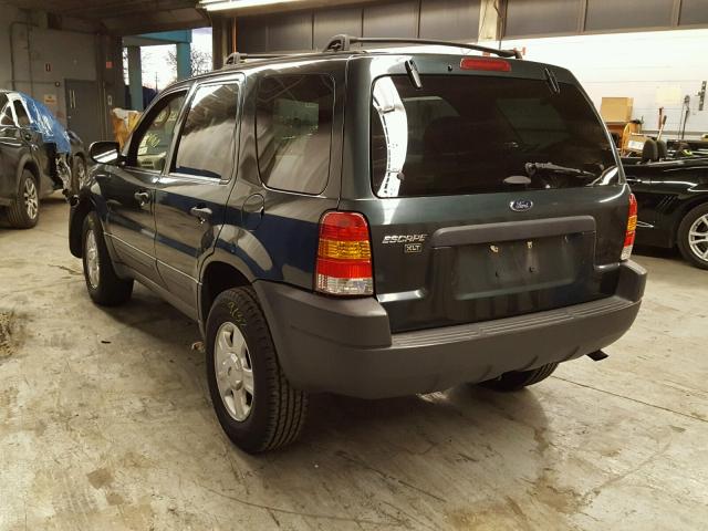 1FMYU93154KA80465 - 2004 FORD ESCAPE XLT GREEN photo 3