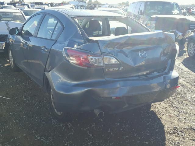 JM1BL1V88C1669314 - 2012 MAZDA 3 I GRAY photo 3