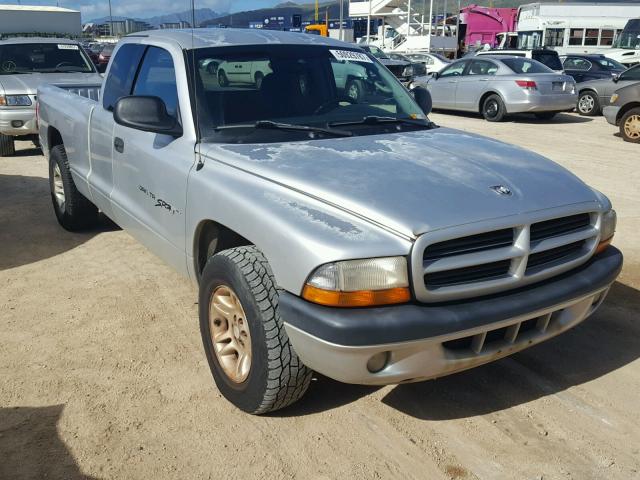 1B7GL22N31S183085 - 2001 DODGE DAKOTA SILVER photo 1