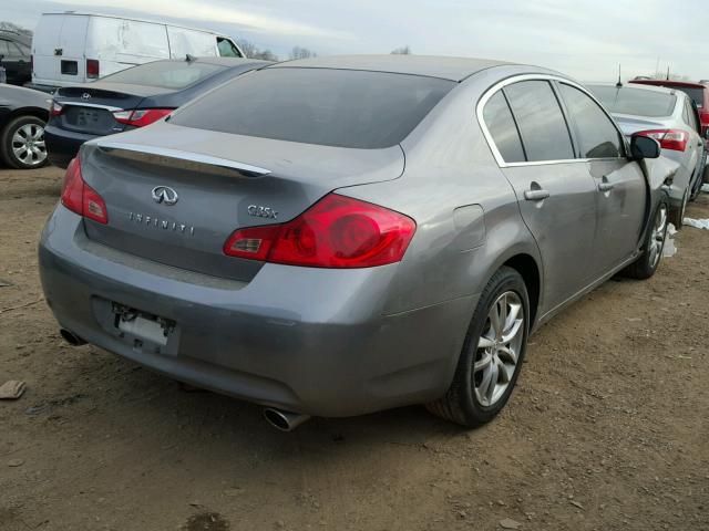 JNKBV61F57M804201 - 2007 INFINITI G35 GRAY photo 4