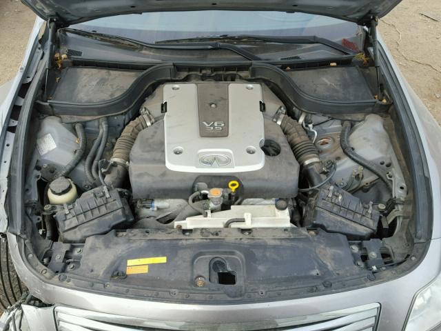 JNKBV61F57M804201 - 2007 INFINITI G35 GRAY photo 7