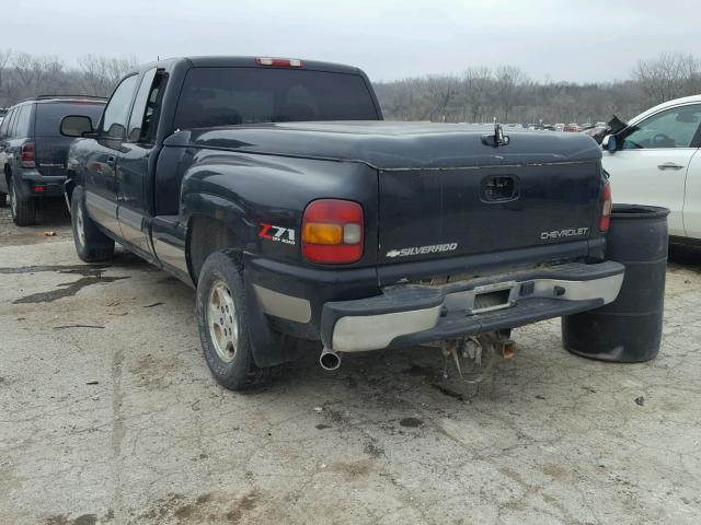 1GCEK19T53Z135042 - 2003 CHEVROLET SILVERADO BLACK photo 3