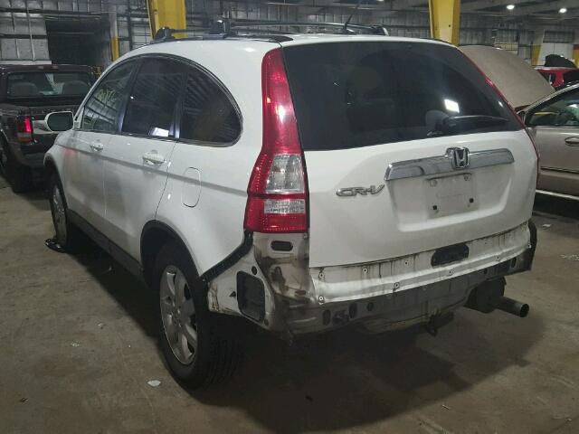 JHLRE48708C075263 - 2008 HONDA CR-V EXL WHITE photo 3