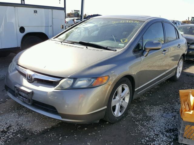 2HGFA16847H303784 - 2007 HONDA CIVIC EX GRAY photo 2