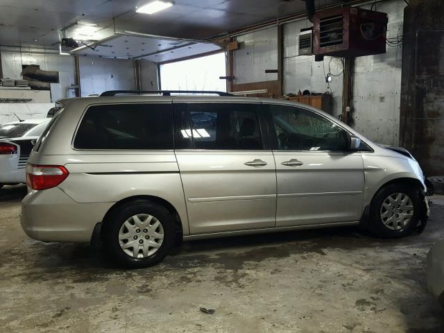 5FNRL38896B029694 - 2006 HONDA ODYSSEY TO SILVER photo 9