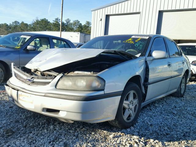 2G1WF52E329300812 - 2002 CHEVROLET IMPALA SILVER photo 2