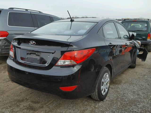 KMHCT4AE0CU073481 - 2012 HYUNDAI ACCENT GLS BLACK photo 4