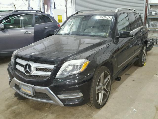 WDCGG5HBXEG172137 - 2014 MERCEDES-BENZ GLK 350 BLACK photo 2