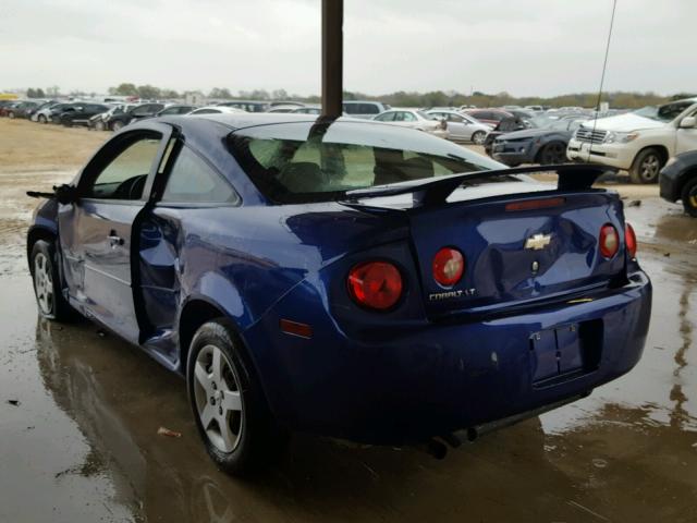 1G1AL15F177118230 - 2007 CHEVROLET COBALT LT BLUE photo 3