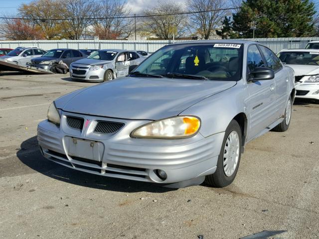 1G2NE52T2YM876184 - 2000 PONTIAC GRAND AM S ვერცხლისფერი ფოტო 2