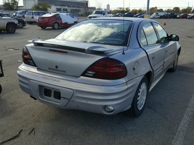 1G2NE52T2YM876184 - 2000 PONTIAC GRAND AM S ვერცხლისფერი ფოტო 4