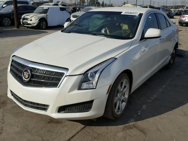 1G6AA5RX3D0173552 - 2013 CADILLAC ATS WHITE photo 2