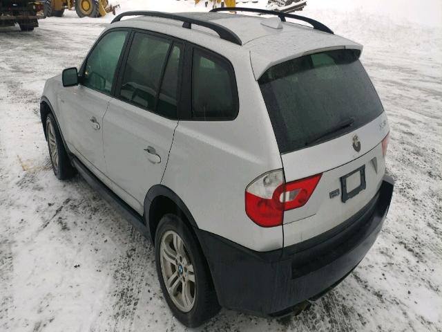 WBXPA93495WD14884 - 2005 BMW X3 3.0I SILVER photo 3